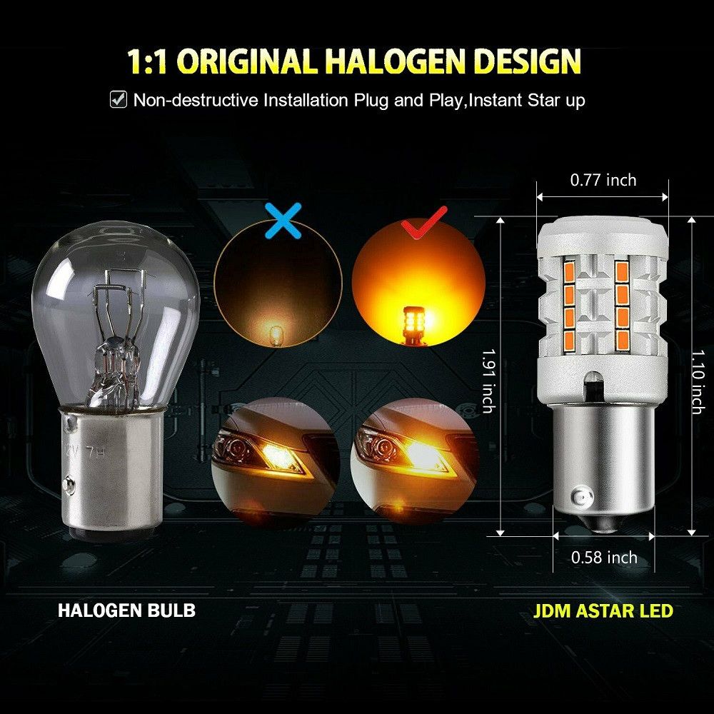 products/535/narandazsta sijalica za migavac p21w 1156.jpg - LED SIJALICE P21W BA15S 1156 - 26*3020smd narandzasta - Xenon Svetla Beograd